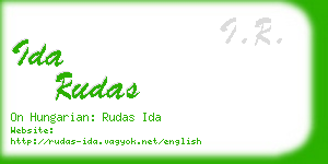 ida rudas business card